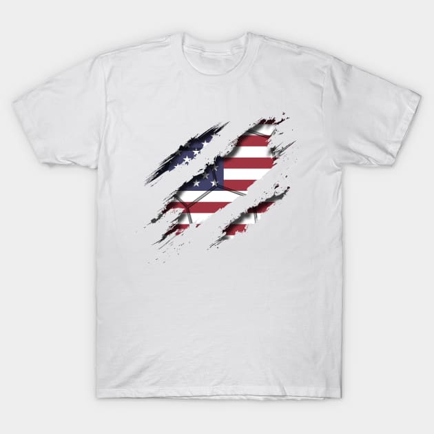 United States Football T-Shirt by blackcheetah